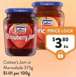 Foodworks Cottees Jam or Marmalade offer