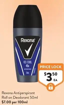 Foodworks Rexona Antiperspirant Roll on Deodorant offer