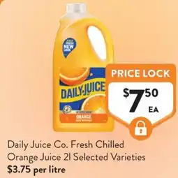 Foodworks Daily Juice Co Fresh Chilled Orange Juice offer