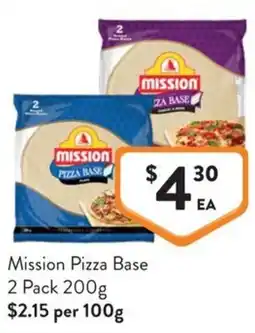 Foodworks Mission Pizza Base offer