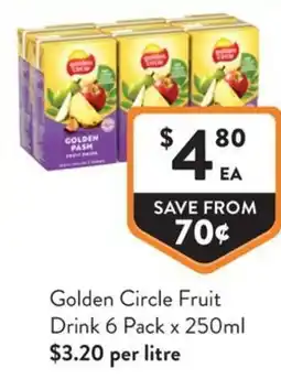Foodworks Golden Circle Fruit Drink offer