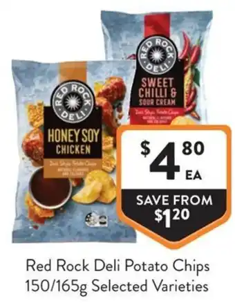 Foodworks Red Rock Deli Potato Chips offer