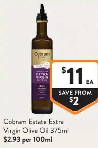 Foodworks Cobram Estate Extra Virgin Olive Oil offer