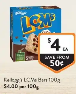 Foodworks Kelloggs lcms bars offer
