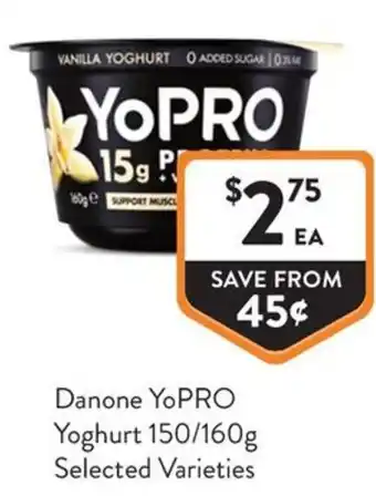 Foodworks Danone yopro yoghurt offer