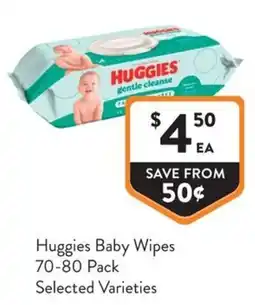 Foodworks Huggies Baby Wipes offer
