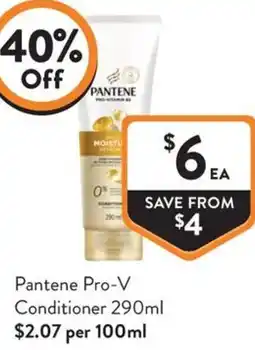 Foodworks Pantene Pro V Conditioner offer