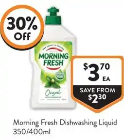 Foodworks Morning Fresh Dishwashing Liquid offer