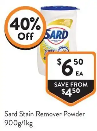 Foodworks Sard Stain Remover Powder offer