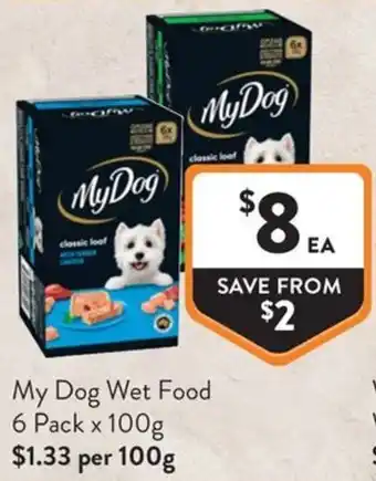 Foodworks My Dog Wet Food offer