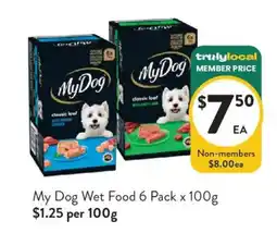 Foodworks My Dog Wet Food offer