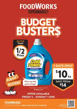 Foodworks Cold Power Laundry Liquid offer