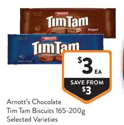 Foodworks Arnotts Chocolate Tim Tam Biscuits offer