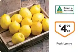 Foodworks Fresh Lemons offer