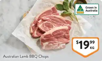 Foodworks Australian lamb bbq chops offer