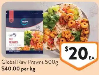 Foodworks Global Raw Prawns offer