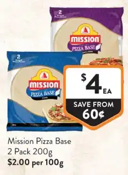 Foodworks Mission Pizza Base offer