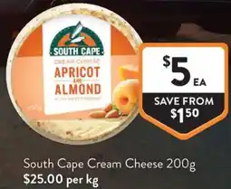 Foodworks South Cape Cream Cheese offer