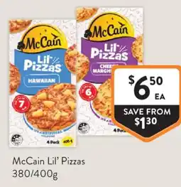 Foodworks McCain Lil Pizzas offer