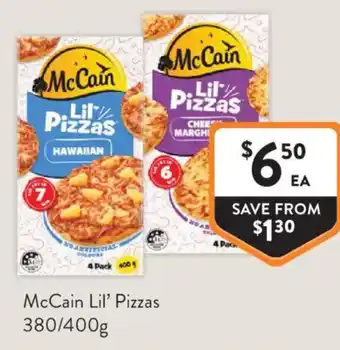 Foodworks McCain Lil Pizzas offer