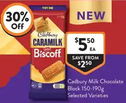 Foodworks Cadbury Milk Chocolate Block offer