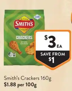 Foodworks Smiths Crackers offer