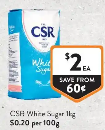 Foodworks Csr white sugar offer