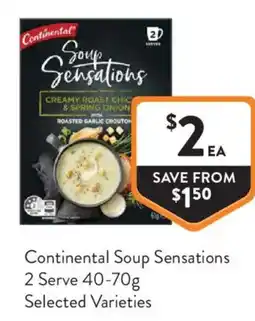 Foodworks Continental Soup Sensations 2 Serve offer