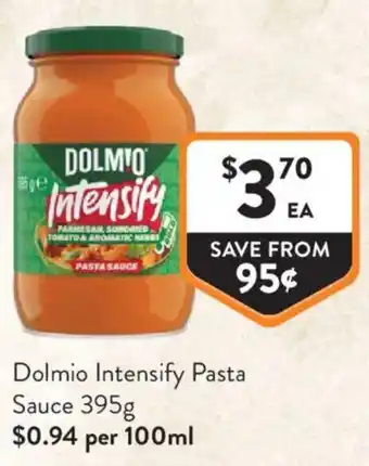 Foodworks Dolmio Intensify Pasta Sauce offer