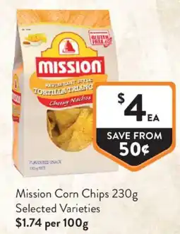 Foodworks Mission Corn Chips offer