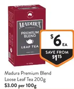 Foodworks Madura Premium Blend Loose Leaf Tea offer