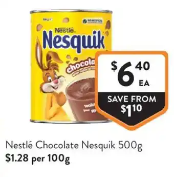 Foodworks Nestlé Chocolate Nesquik offer