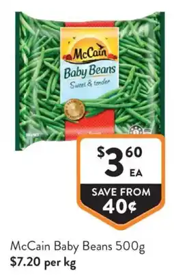 Foodworks McCain Baby Beans offer