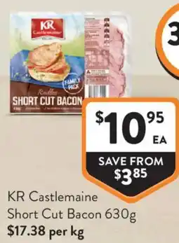 Foodworks Kr castlemaine short cut bacon offer
