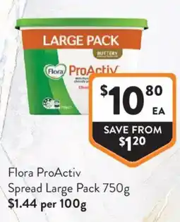 Foodworks Flora ProActiv Spread Large Pack offer