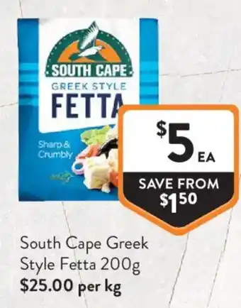 Foodworks South Cape Greek Style Fetta offer