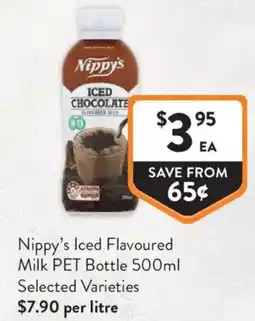 Foodworks Nippys iced flavoured milk pet bottle offer