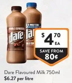 Foodworks Dare Flavoured Milk offer
