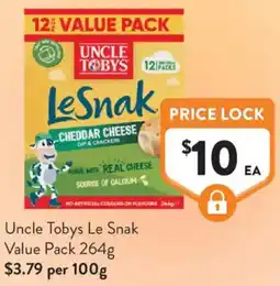 Foodworks Uncle Tobys Le Snak Value Pack offer