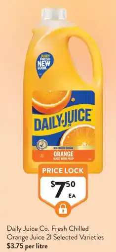 Foodworks Daily Juice Co Fresh Chilled Orange Juice offer