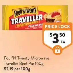 Foodworks Four N Twenty Microwave Traveller Beef Pie offer