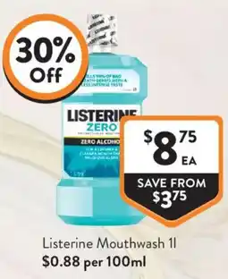 Foodworks Listerine Mouthwash offer