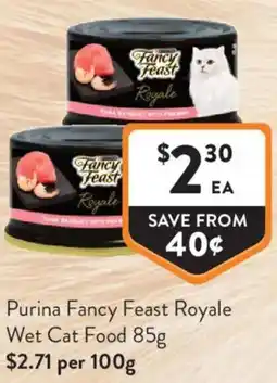 Foodworks Purina Fancy Feast Royale Wet Cat Food offer