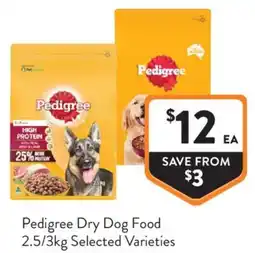 Foodworks Pedigree Dry Dog Food offer