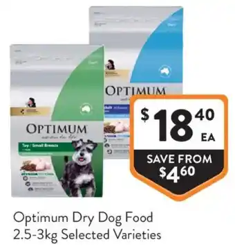 Foodworks Optimum Dry Dog Food offer