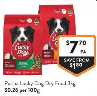 Foodworks Purina Lucky Dog Dry Food offer