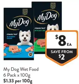 Foodworks My Dog Wet Food offer