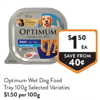 Foodworks Optimum Wet Dog Food Tray offer