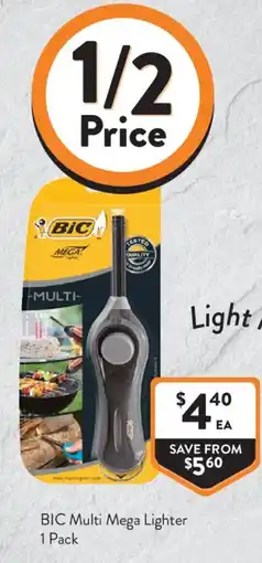 Foodworks Bic multi mega lighter offer