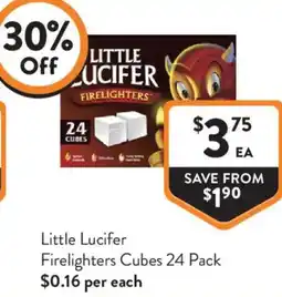 Foodworks Little Lucifer Firelighters Cubes offer